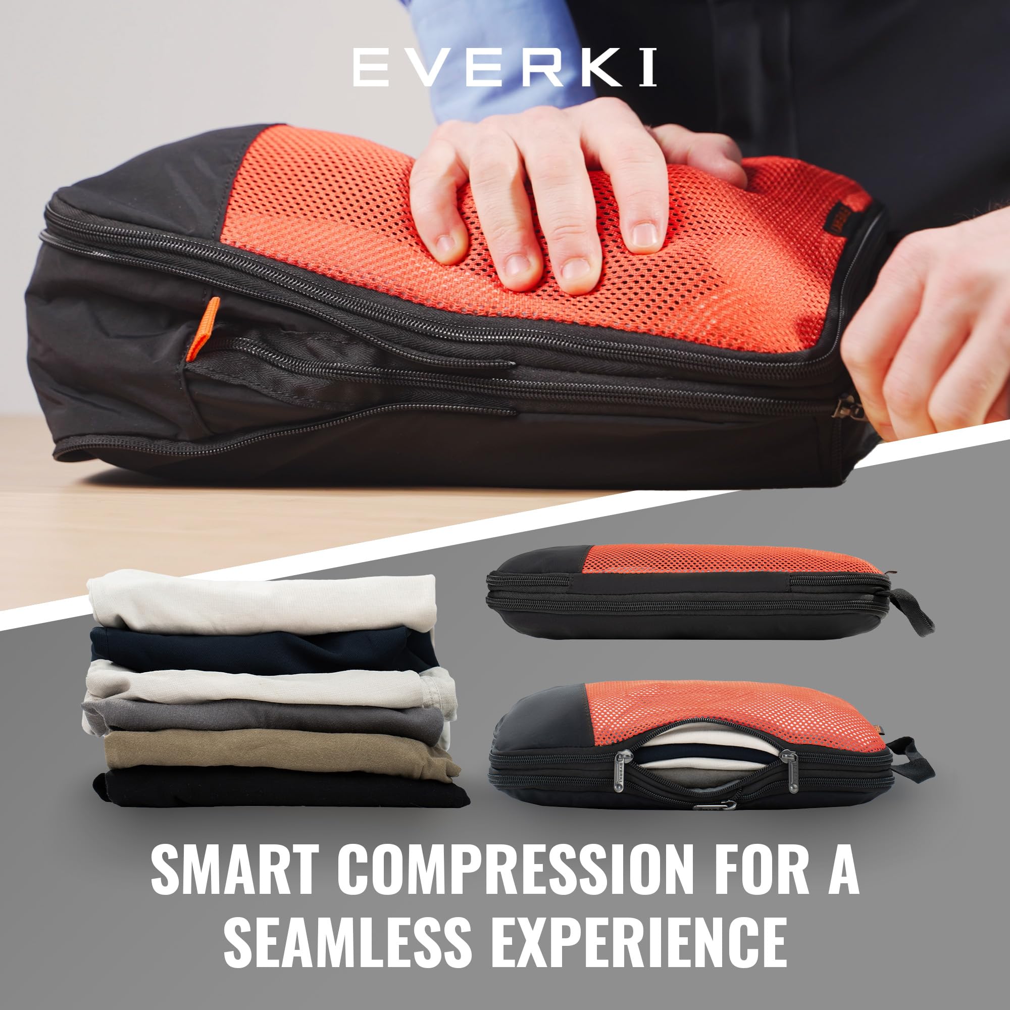 Everki cubes compression voyage lot 3 maille 18,2 L