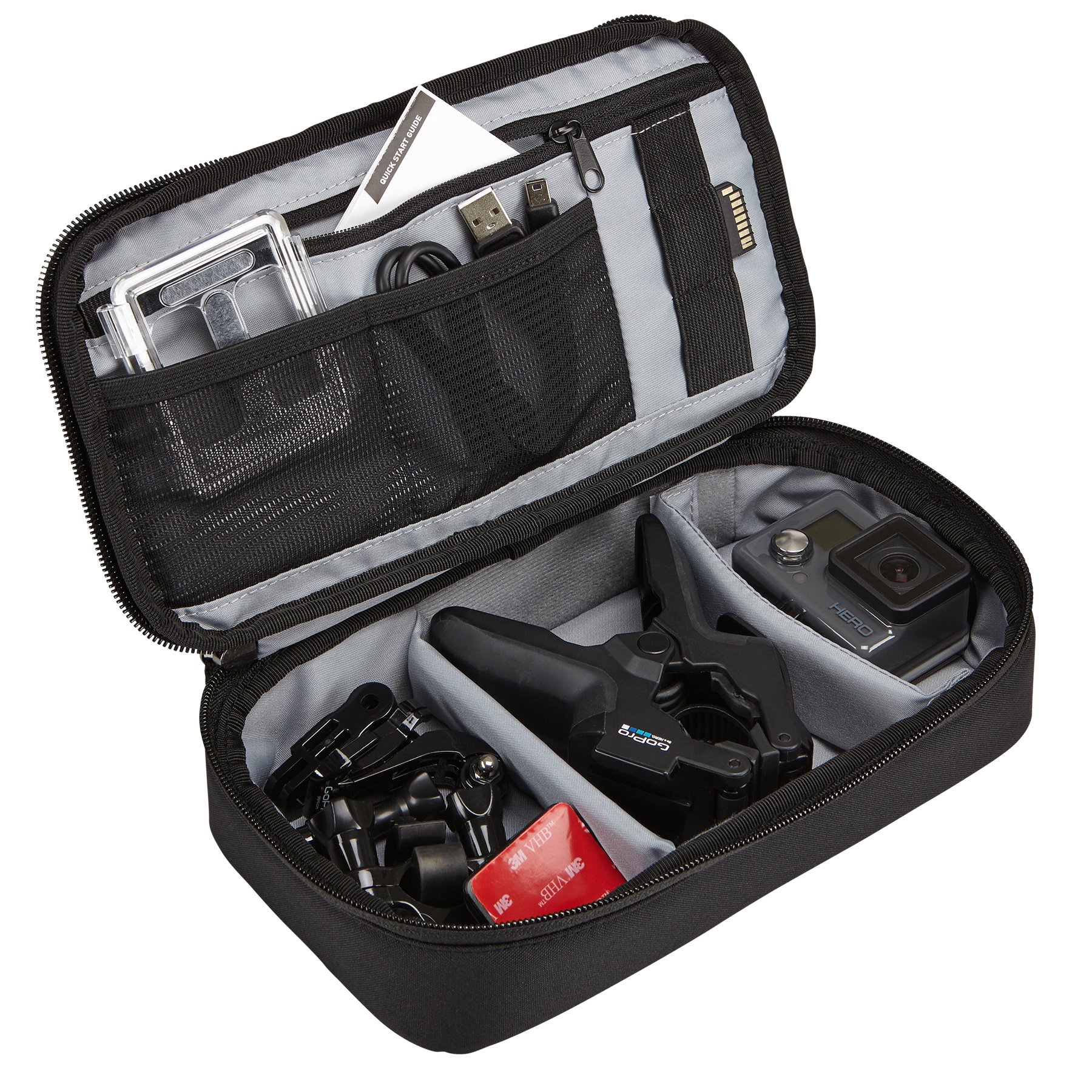 Case Logic TBC413 Étui Caméra GoPro Noir Nylon Rembourré