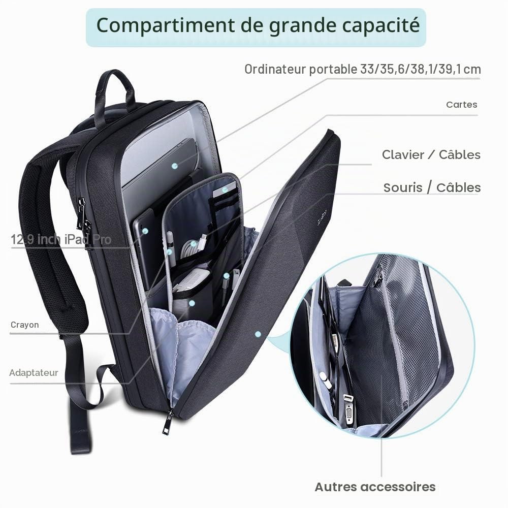 Smatree sac à dos affaires ordinateur rembourré voyage