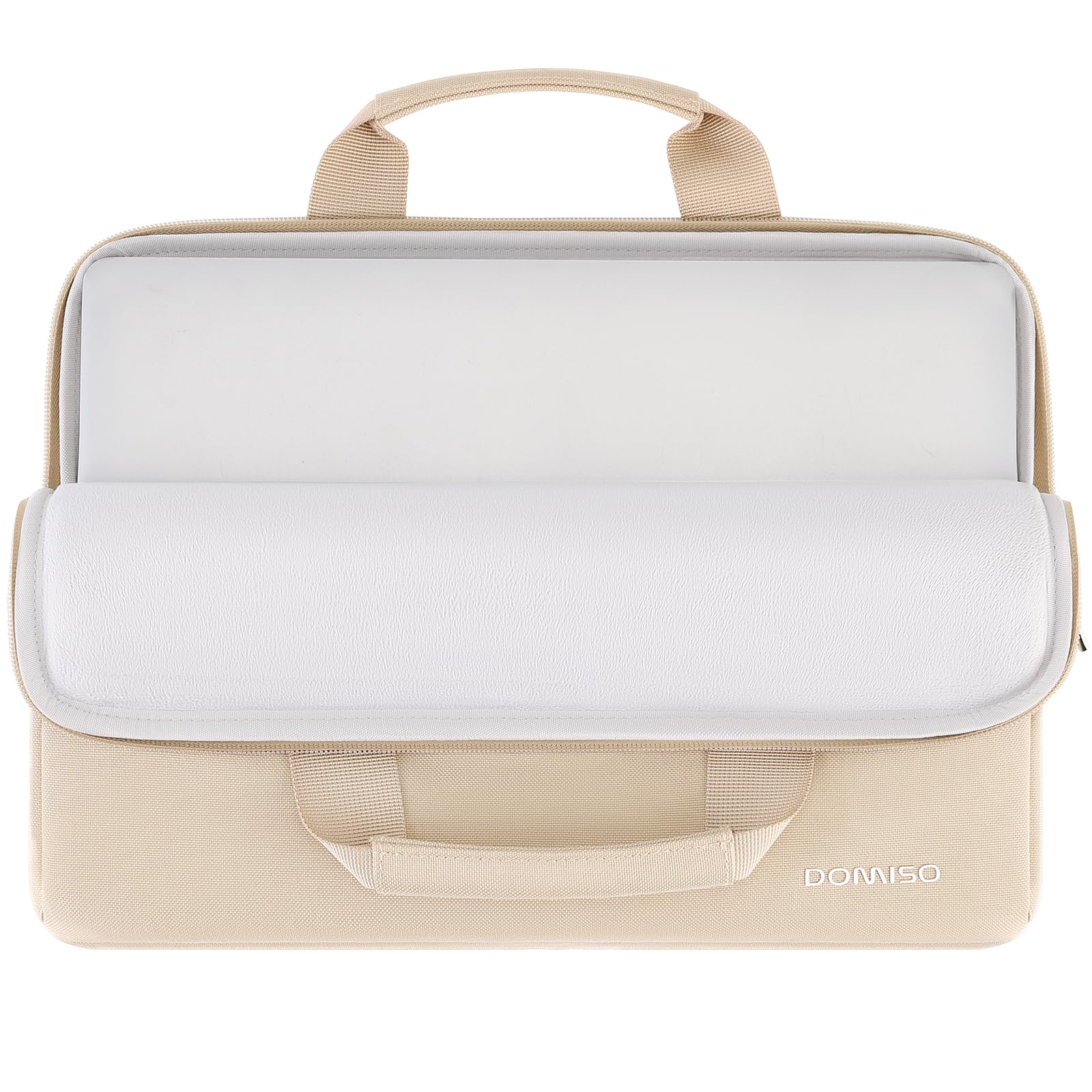 DOMISO 17,3 Pouces Housse Ordinateur Portable Beige Imperméable