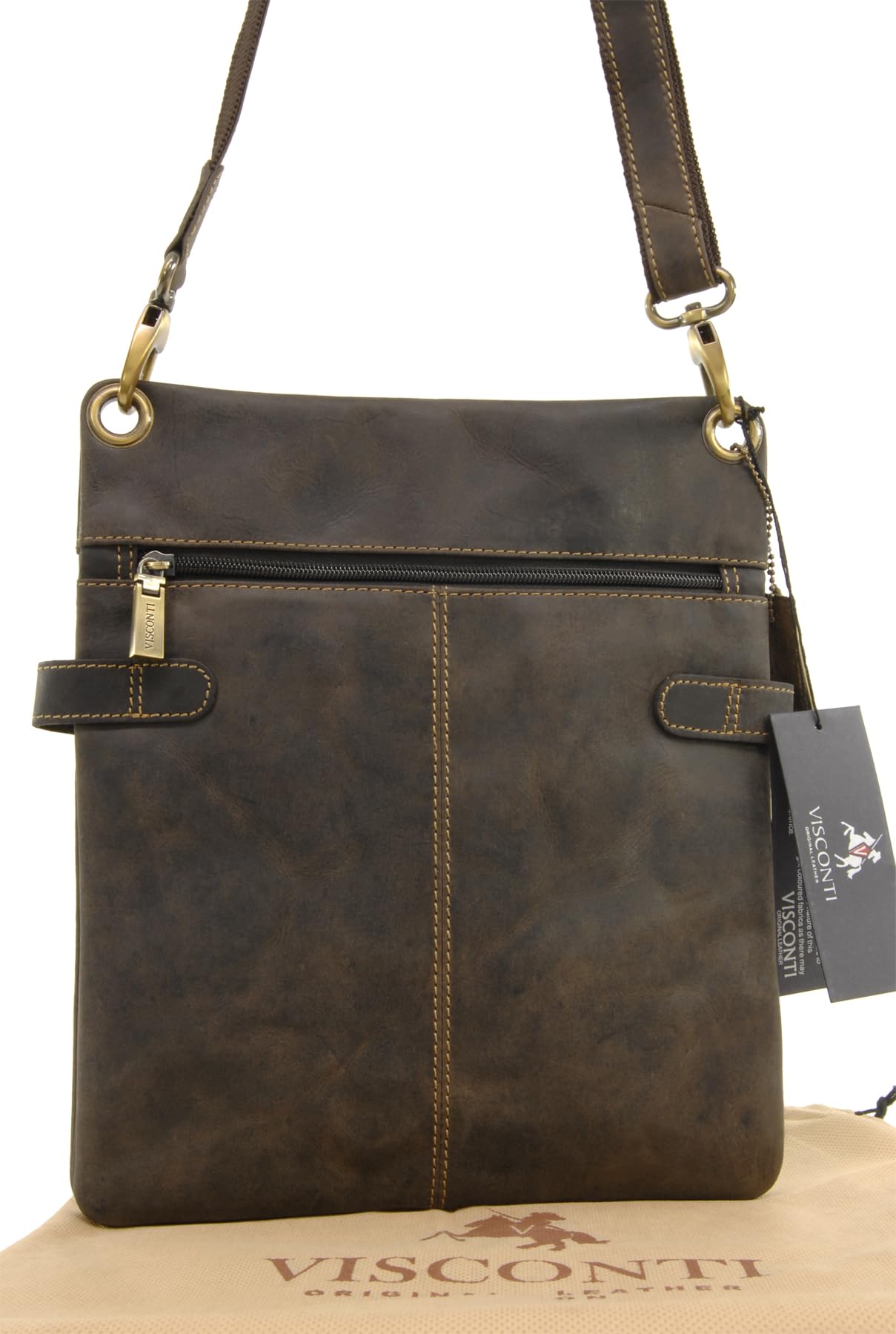 Visconti 18512 Neo sac bandoulière cuir messenger réglable