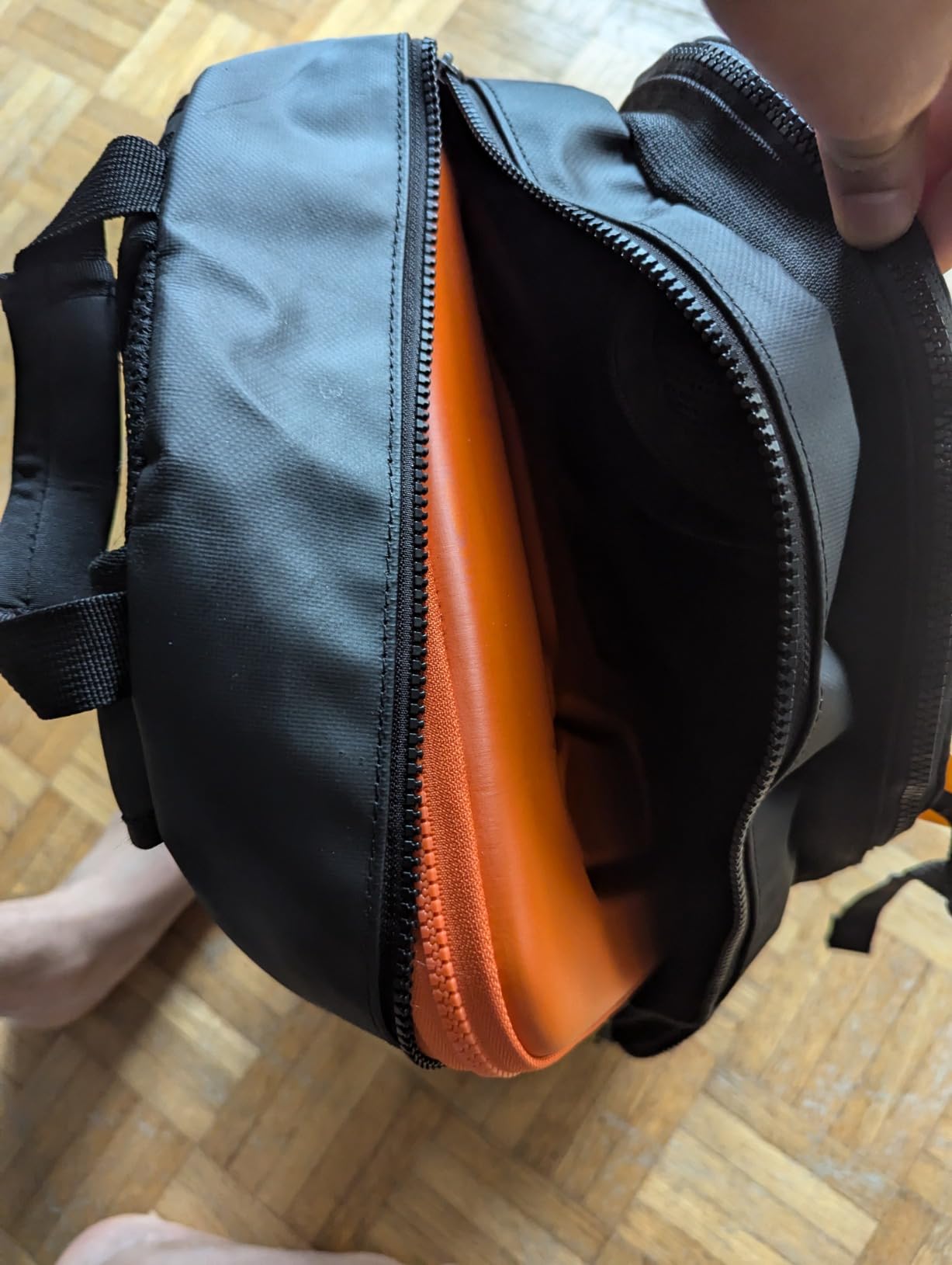 DOMISO 17,3 Pouces Housse PC Portable EVA Orange Antichoc